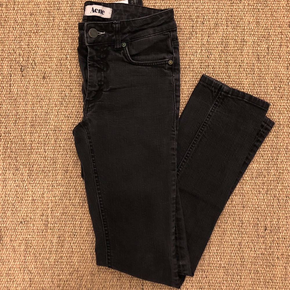 Acne Faded Black Skinny Jean